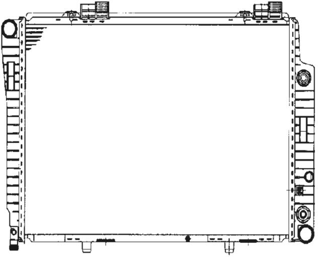 Mercedes Radiator 2025003203 - Behr Premium 376711191